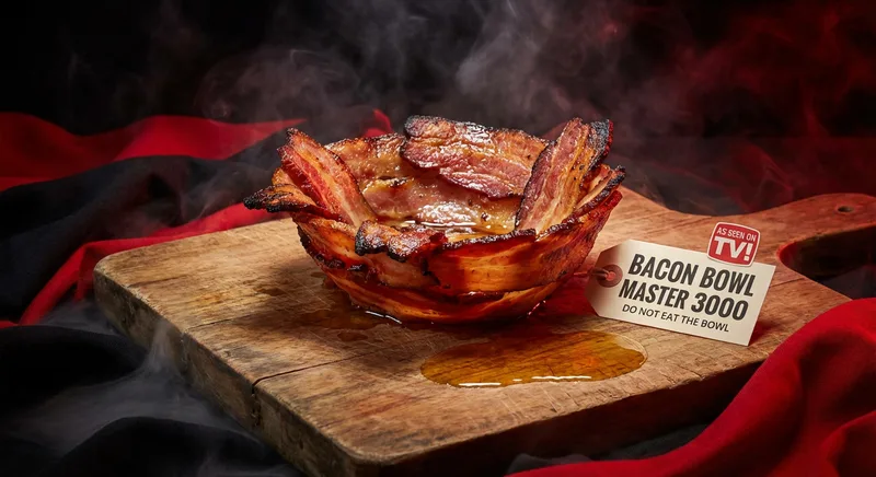 The Bacon Bowl: The Intersection of Peak Bacon Craze and Peak Unitasker — A Perfect Storm of Uselessness That Makes a Bowl Out of Bacon