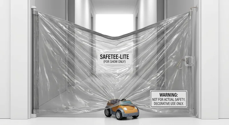 Cumbor Retractable Baby Safety Gates: A Safety Gate So Poor That It Was Itself the Hazard