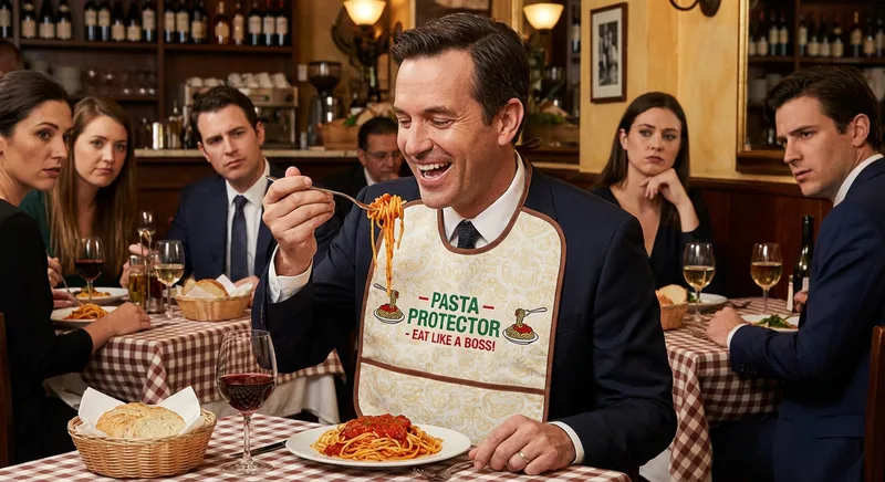 The Slobstopper: An Adult Bib Whose Website Had to Assure Visitors 'This Is REAL!' Which Is Never a Good Sign