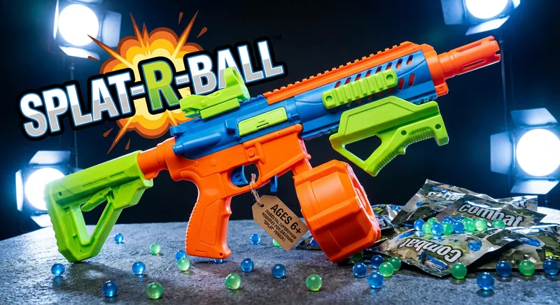 Splat-R-Ball Dude Perfect Blaster: Named After Trick-Shot YouTubers, Marketed to Kids with Significantly Worse Aim